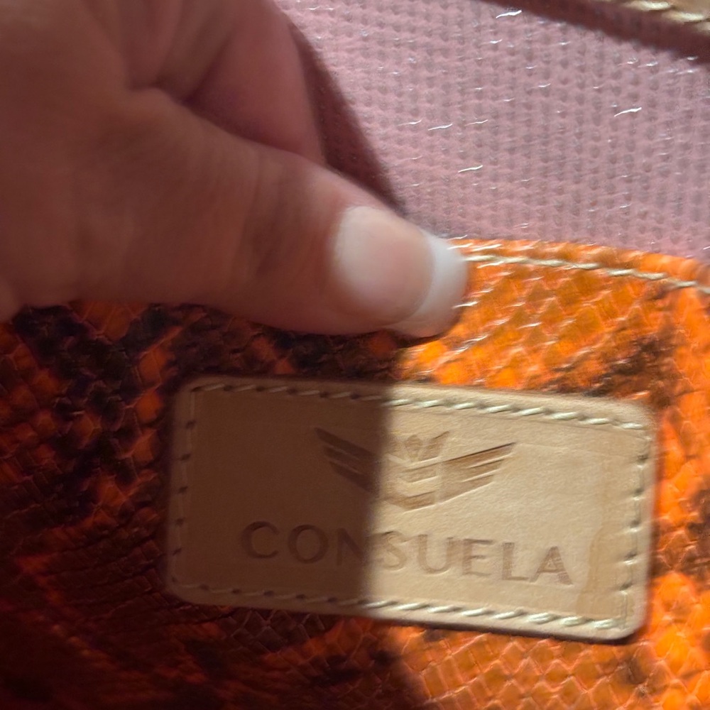 Vintage Consuela Orange Floral Embroidered Shoulder Bag - Picture 3 of 7